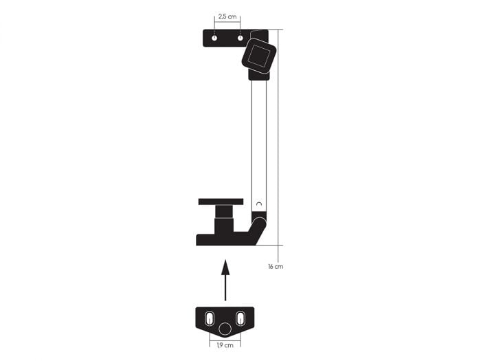 Braccetto finestra camper con chiusura a vite accessori finestra