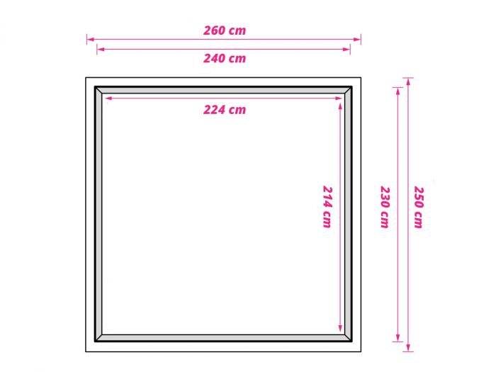 Obelink Light stuoia campeggio 250 x 400