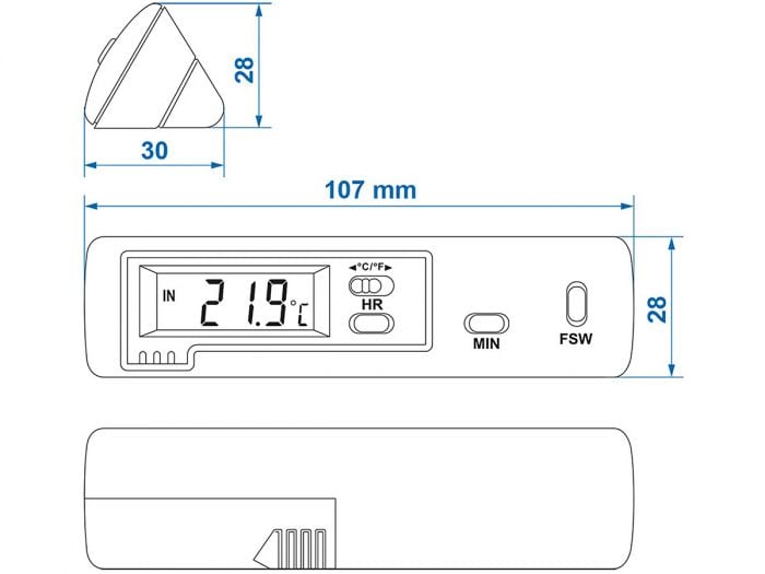 ProPlus termometro interno/esterno