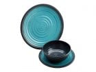 Flamefield Granite Aqua set di stoviglie - 12 pezzi