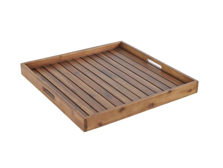 Outdoor Feelings vassoio in acacia 60 x 60 cm