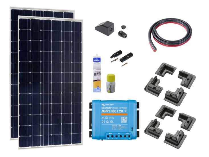 Victron 2 x 185 W set pannelli fotovoltaici